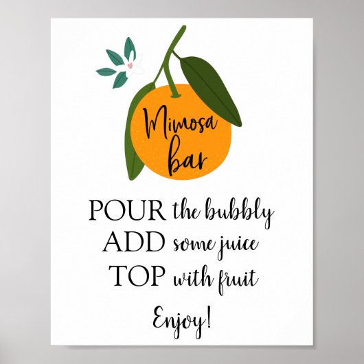 ミモザ バー オレンジ サイン (正面)