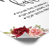 ミモザ バー サイン ブライダル ウェディング シャワー マルサラ (角)