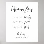 ミモザ バー サイン ブライダル シャワー ウェディング パーティー G400 (正面)