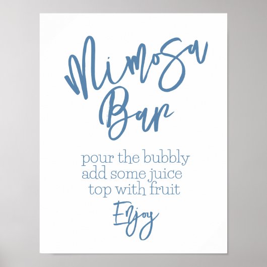 ミモザ バー ダスティーブルー ポスター (正面)