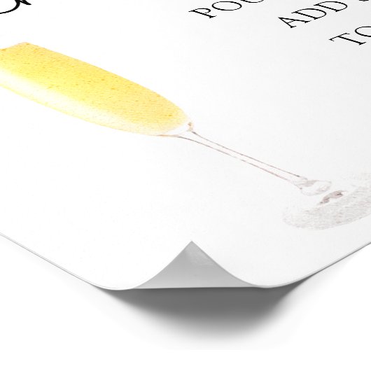 ミモザ バー ドリンク サイン (角)