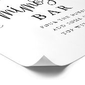 ミモザ バー 水彩 花 開花 オーダーメイド ポスター (角)