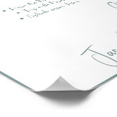 ミモザ バー 結婚式 サイン ポスター (角)