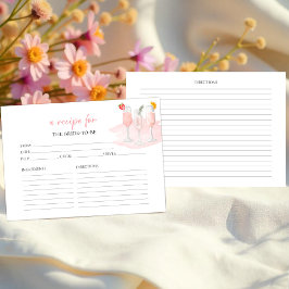 ミモザ ピンク カクテル  ブライダルシャワーレシピ カード