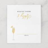 ミモザ ブランシュとバブル シャワーテーブルナンバー プレイスカード (外部開封)