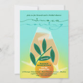 ミモザ モーニング ブライダル ブランシュ 招待状 (正面)