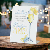 ミモユニークサバー水彩レモンスタンド 台座サイン