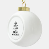 ミモ保サを飲み静かに セラミックボールオーナメント (右)