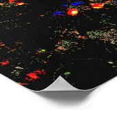 ミモ白熱［赤熱］光を放つサツリー ポスター (角)