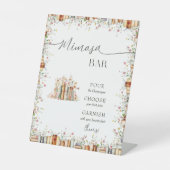 ミモ素朴サエレガントバーブライダルシャワー&結婚ズ 台座サイン (正面)