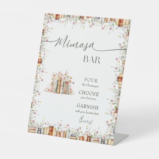 ミモ素朴サエレガントバーブライダルシャワー&結婚ズ 台座サイン (正面)