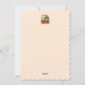 ミャウロウィン - ハロウィンの猫のデザイン シーズンカード (裏面)