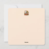 ミャウロウィン - ハロウィンの猫デザイン シーズンカード (裏面)