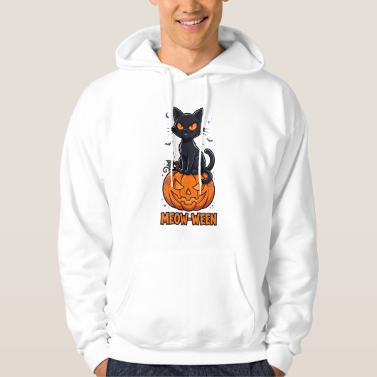 ミャオウィーン 黒猫 ハロウィン パーカ (正面)