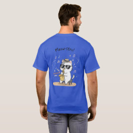 ミャオストロ:スムーズジャズサックス Tシャツ