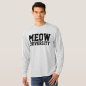 ミャオ大学ねこTシャツ Tシャツ (正面フル)