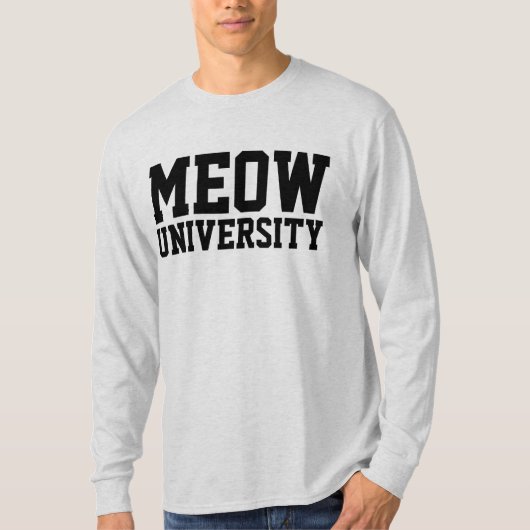 ミャオ大学ねこTシャツ Tシャツ (正面)