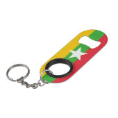 「ミャンポップ・アートのマープライドとのボトル」愛国心 キーホルダー栓抜き (正面アングル)