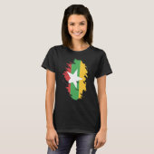 ミャンマーおみやげ女子男性へ国旗 Tシャツ (正面フル)