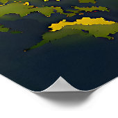 ミャンマーのバガン:時代を超越したタペストリー ポスター (角)