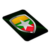 ミャンマーのメタリック・エンブレム マグネット (右側)