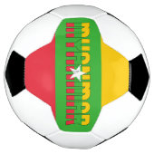 ミャンマー国旗の愛らしい愛国心 サッカーボール (回転)
