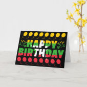 ミャンマー国旗の愛国的誕生日 カード (黄色い花)