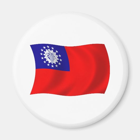 ミャンマー国旗マグネット マグネット (正面)