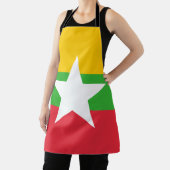 ミャンマー国旗 エプロン (インサイチュ)