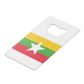 ミャンマー国旗 クレジットカード栓抜き (裏面アングル)