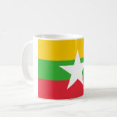 ミャンマー国旗 コーヒーマグカップ (正面左)