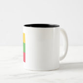 ミャンマー国旗 ツートーンマグカップ (正面右)