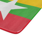 ミャンマー国旗(ビルマ) カッティングボード (角)