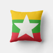 ミャンマー国旗（ビルマ） クッション (裏面)