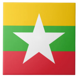 ミャンマー国旗(ビルマ) タイル