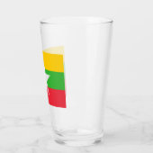 ミャンマー国旗（ビルマ） タンブラーグラス (左)