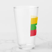 ミャンマー国旗（ビルマ） タンブラーグラス (右)