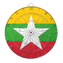 ミャンマー国旗（ビルマ） ダーツボード