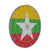 ミャンマー国旗(ビルマ) ダーツボード (正面左)