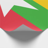 ミャンマー国旗（ビルマ） ラッピングペーパー (角)