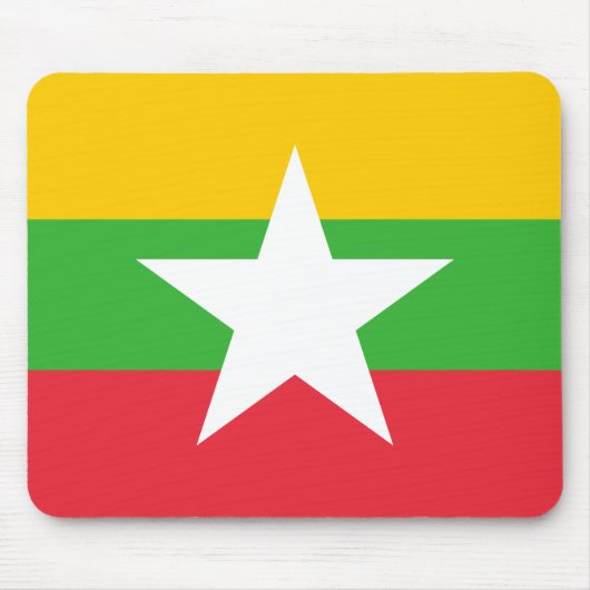 ミャンマー国旗 マウスパッド (正面)