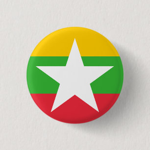 ミャンマー国旗 缶バッジ