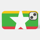 ミャンマー国旗 iPhoneケース (裏面横)
