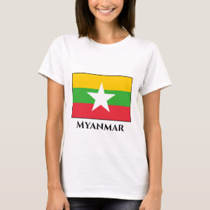 ミャンマー国旗 Tシャツ