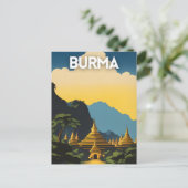 ミャンマー旅行 ポストカード (スタンド正面)