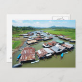 ミャンマー筏 ポストカード (正面/裏面)