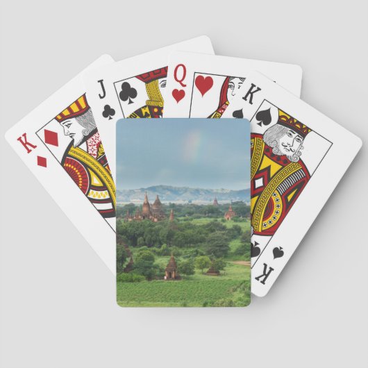 ミャンマー，バガンの寺院 トランプ (裏面)