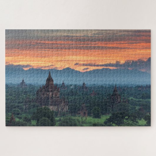 ミャンマー，バガンサンライズ ジグソーパズル (横)