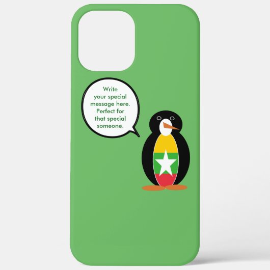 ミャンマー バーンマ wildlife ペンギン ギフト Case-Mate iPhoneケース (裏面)