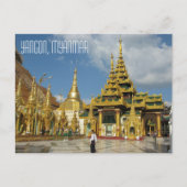 ミャンマー，ヤンゴン ポストカード (正面)